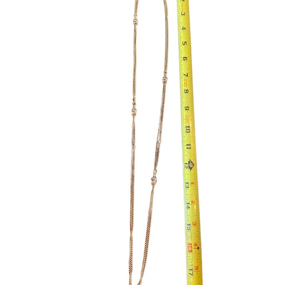 Double layered Gold Chain Necklace - Picture 5 of 5